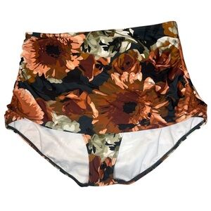 Floral High-Waisted Bikini Bottoms 14